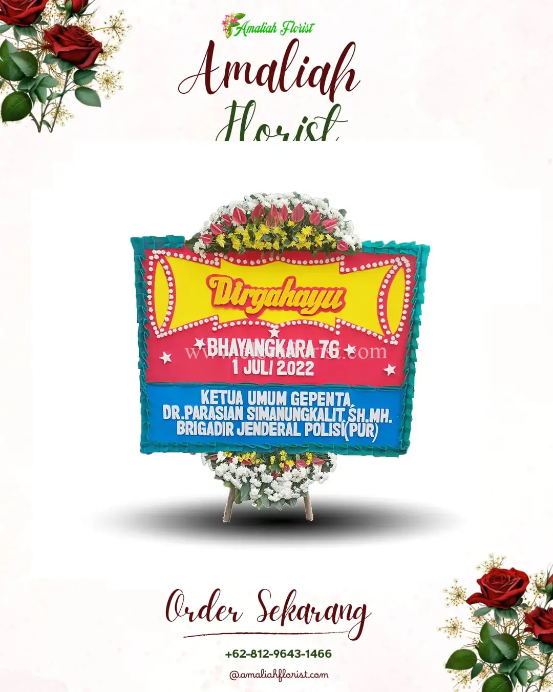 Papan Bunga HUT Ulang Tahun Pasar